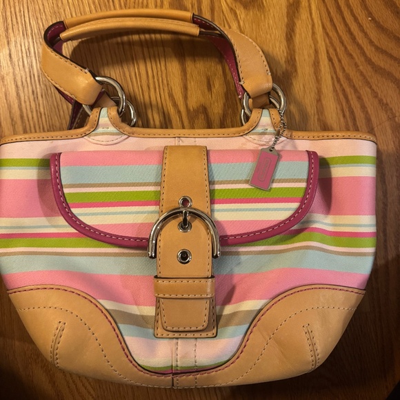 Coach Hampton Soho Striped - Picture 1 of 6